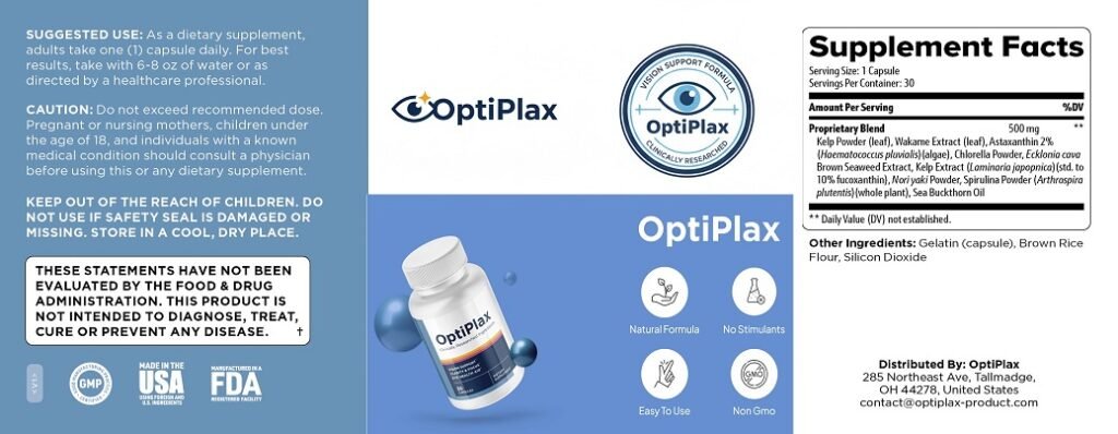 OptiPlax Ingredients
